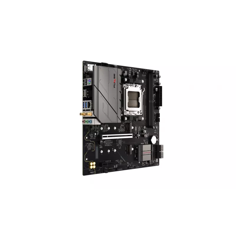 Moederbord Sapphire PULSE A620AM (microATX) socket AM5, AMD A620A, DDR5, 2x DIMM, 64 GB, 2x M.2, Gigabit LAN