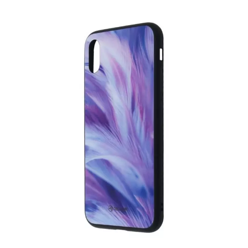 Tellur Cover Glass print hoesje voor iPhone XS, veerprint, TLL121285