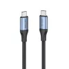 Vention USB4 Gen 3x2 Type-C-naar-Type-C-kabel 1 m, 5 A, aluminiumlegering, katoen omvlochten