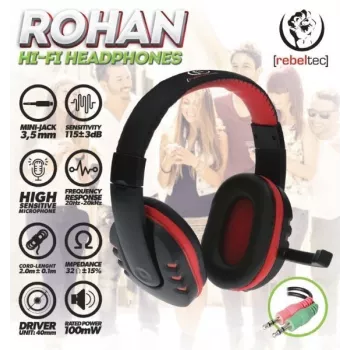Hoofdtelefoon Rebeltec Rohan RBLSLU00032