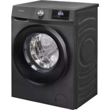 Vrijstaande Bomann was-droogcombinatie WAT7186 8 kg wassen / 5 kg wassen en drogen, 1400 t/min, titanium zwart