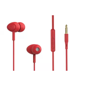 In-ear-koptelefoon Tellur Basic Gamma bedraad rood