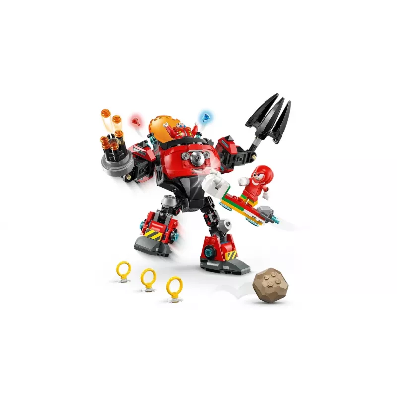 LEGO constructiespeelgoedset Sonic the Hedgehog 77005 Knuckles vs Dr Eggman Egg Crusher Mech, 350 onderdelen, leeftijd 8+