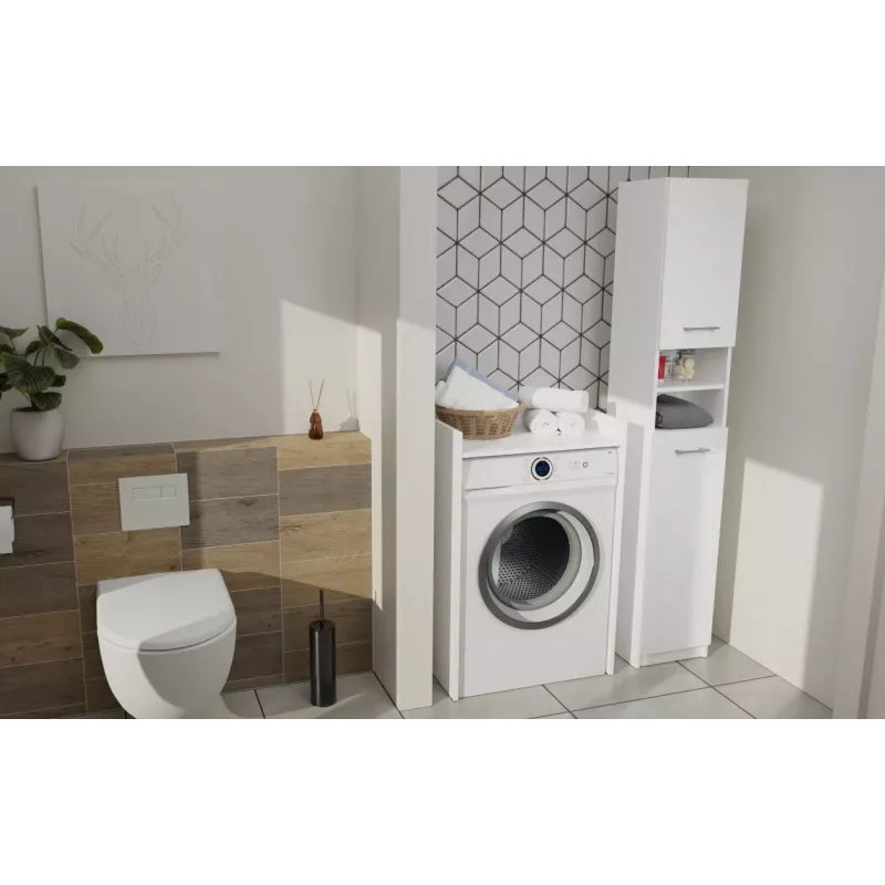 Top e shop POLA wasruimtekast voor wasmachine – wit
