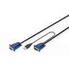 KVM-kabel USB Digitus DS-19232 3m PS/2