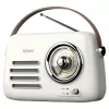 Draagbare radio SAVIO RS-02 — analoge FM-tuner, Bluetooth 5.3, USB-voeding, 3 W, wit