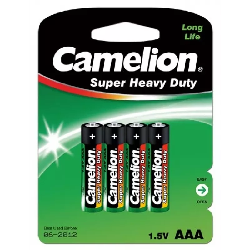 Wegwerpbatterij Camelion R03P-BP4G AAA zink-kool