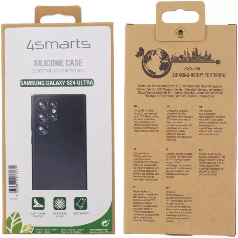 4smarts Cupertino siliconen hoesje voor Samsung Galaxy S24 Ultra