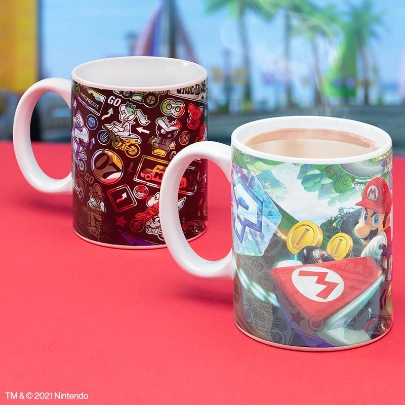 Beker Paladone Mario Kart warmtegevoelig meerkleurig PP8307NN