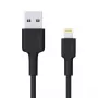 AUKEY CB-AL05 Lightning-naar-USB-A MFi-nylonkabel, 2 m, zwart