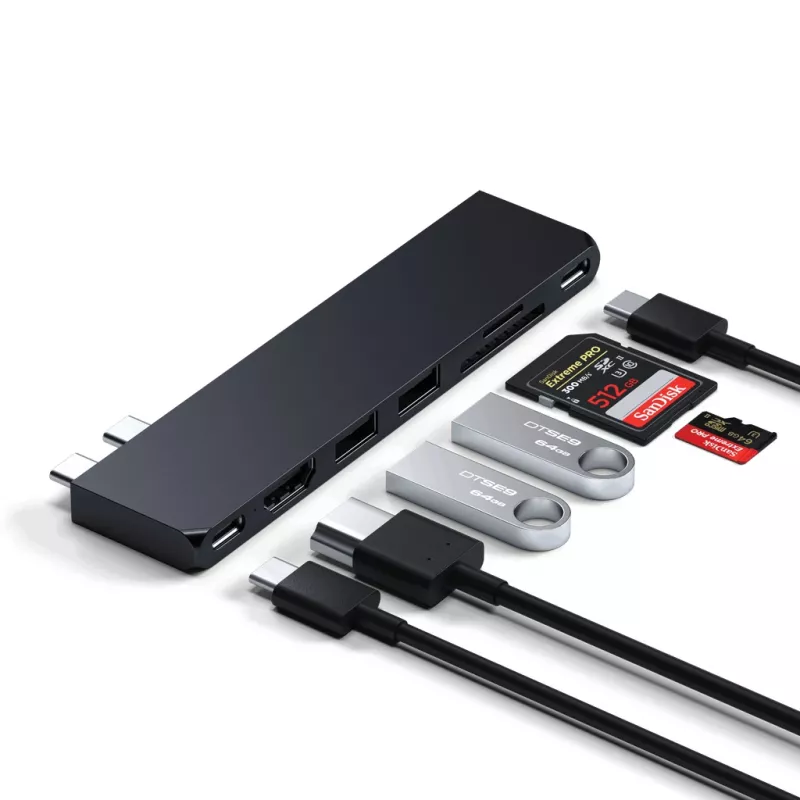 Dockingstation Satechi ST-HUCPHSD USB 3.2 Gen 2 Type-C zwart