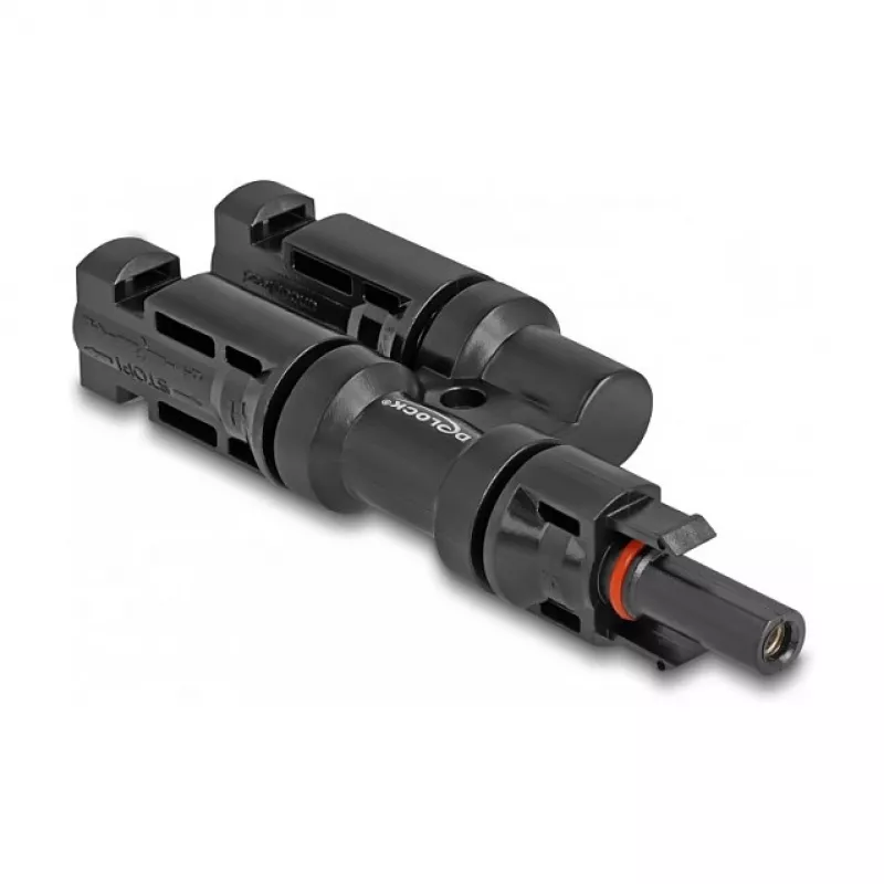 Zonne-stekkerconnector DeLOCK DL4 1 bus naar 2 stekker zwart