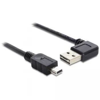 USB-kabel DeLOCK 85175 USB 2.0 0,5m USB A mini-USB B zwart