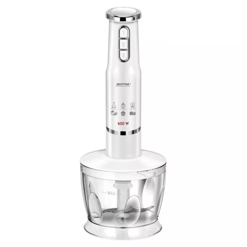 Staafmixer MPM MBL 43 wit 600W met accessoires