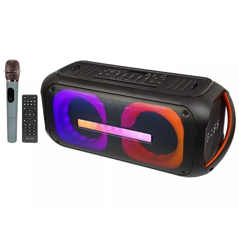 BLOW DJBOX 30-392# Bluetooth-speaker 250 W met afstandsbediening en microfoon, USB, microSD, AUX, TWS, ingebouwde accu, zwart