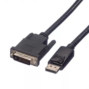 Roline - videokabel - DisplayPort (M) naar DVI-D (M) - 2 m - duimschroeven - zwart