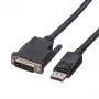 Roline - videokabel - DisplayPort (M) naar DVI-D (M) - 2 m - duimschroeven - zwart
