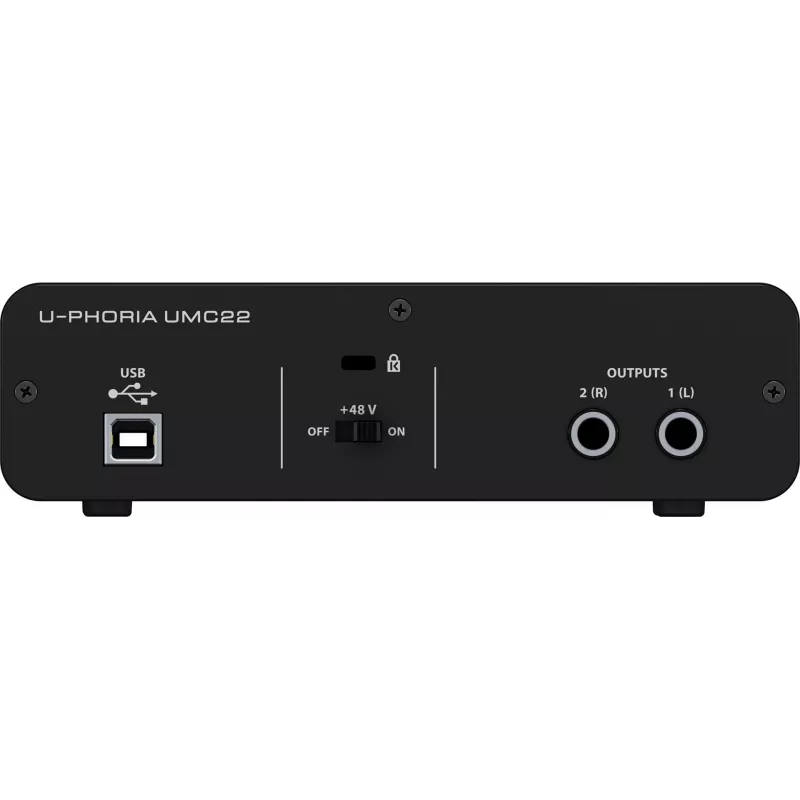 Behringer UMC22 aanvullend muziekapparatuur concert/studio voorversterker