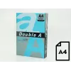 Kleurpapier Double A, 80 g, A4, 500 vel, diepblauw