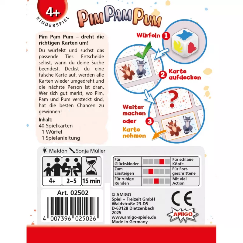 Bordspel AMIGO Amigo Pim Pam Pum model 02502