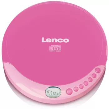 Draagbare cd-speler Lenco CD-011 roze