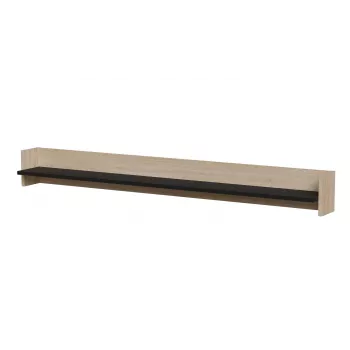 Cama Plank PORTO 150x18x16.5 Eiken/Zwart