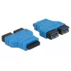 USB 3.0-hub DeLOCK 65670 zwart blauw