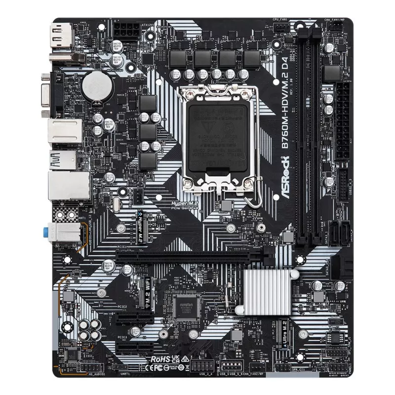 ASRock B760M-HDV/M.2 D4 DDR4 LGA 1700 micro-ATX moederbord
