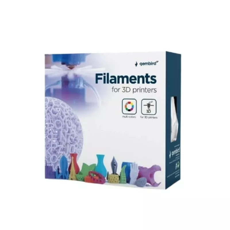 3D-printfilament Gembird PLA 1,75 mm zwart 1 kg spoel