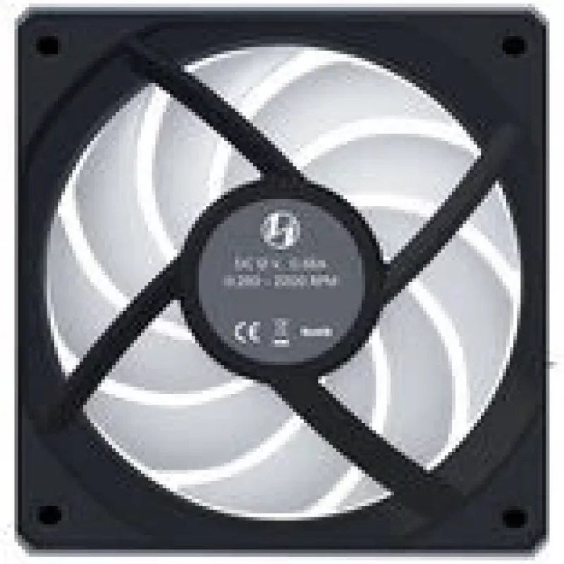 Lian Li UNI FAN CL120 Wireless Reverse Blade 12RCL1W1B 120 mm behuizingsventilator, zwart