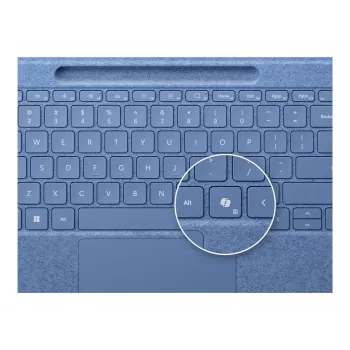 Toetsenbord voor Microsoft Surface 8YU-00027 — QWERTZ Duits toetsenbordindeling, Bluetooth, touchpad, blauw