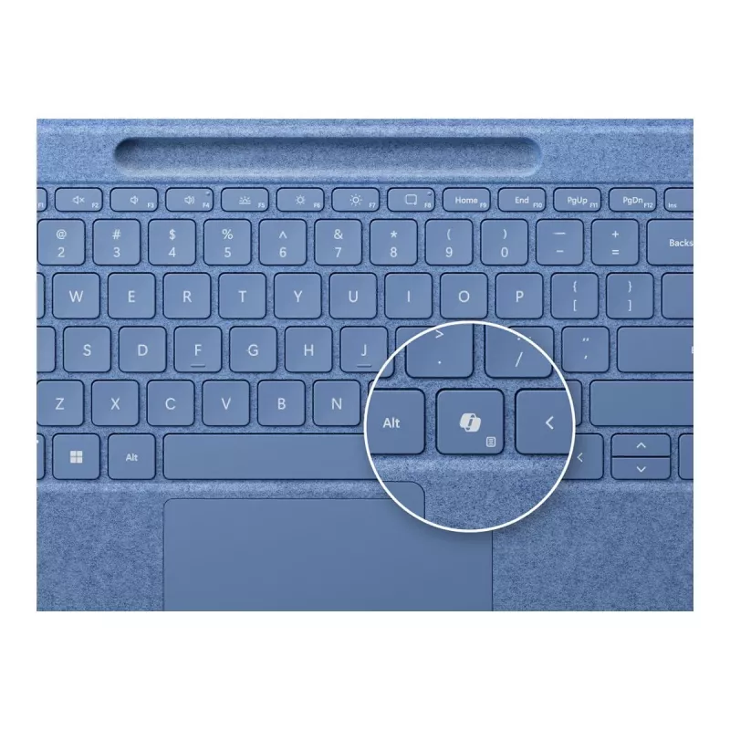 Toetsenbord voor Microsoft Surface 8YU-00027 — QWERTZ Duits toetsenbordindeling, Bluetooth, touchpad, blauw