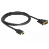 Videokabeladapter DeLOCK 85653 1,5m HDMI type A DVI zwart