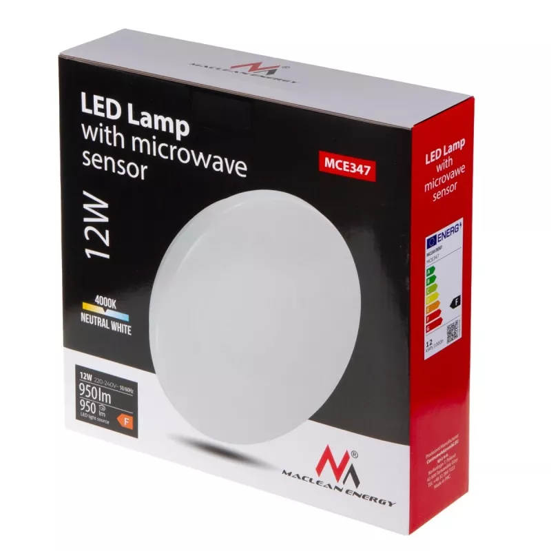 Maclean MCE347 LED-plafondlamp met schemersensor