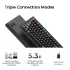 Mechanisch toetsenbord Keychron V6 Ultra 8K – Full-size 100% QWERTY, Bluetooth, RGB, zwart