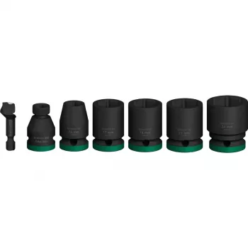 Dopsleutelset Bosch Powertools PRO 1/2 inch 7-delig zwart