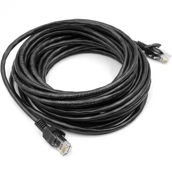 Cat5E UTP-kabel, 7,5 m, zwart