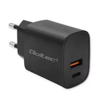 Voeding QOLTEC 52377 GaN 30W uitgang 5–20V voor draagbare apparaten