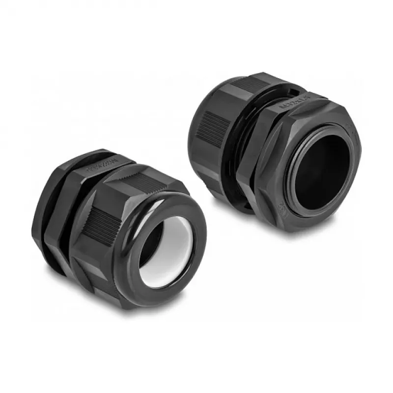 DeLOCK EX kabelwartel M32 zwart 2 stuks polyamide