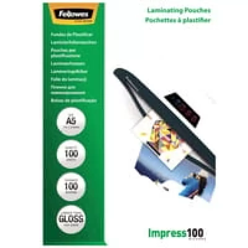 Lamineerfolie GLOSSY/A5 100 100 stuks 5351002 Fellowes
