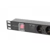 Lanberg PDU-05F-0200-BK stroomverdeeleenheid (PDU) 5 AC-uitgangen 1U zwart