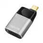 LogiLink USB 3.2 Gen2 Type-C-adapter C/M naar HDMI-A USB-C 4K PD aluminium zwart/grijs