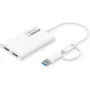 ROLINE display-adapter USB Type-C A - Dual HDMI 4K60 ST/BU - adapter - digitaal/data (12.03.3206)