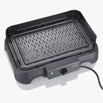 SEVERIN PG 8595 tafel-elektrogrill — 2000 W, rechthoekig grilloppervlak, zwart