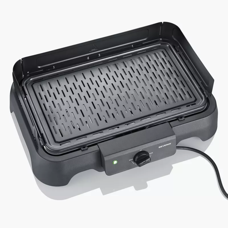 SEVERIN PG 8595 tafel-elektrogrill — 2000 W, rechthoekig grilloppervlak, zwart