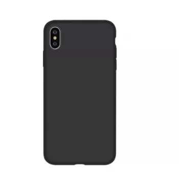 Siliconen beschermhoes Devia voor iPhone XS Max (6,5 inch, zwart)
