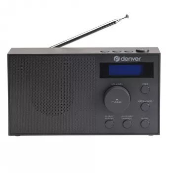 Radio DENVER DAB-51B — compacte DAB+/FM/AM-digitale radio, zwart