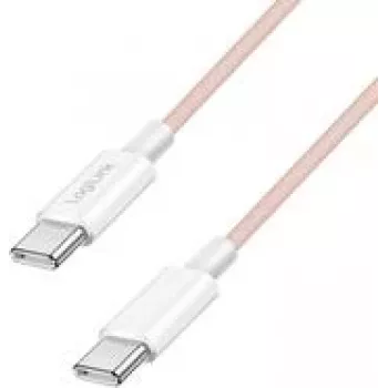 LogiLink USB 2.0 Type-C kabel C/m> C/m nylon 60W roze - kabel - digitaal/data (CU0345)