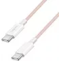 LogiLink USB 2.0 Type-C kabel C/m> C/m nylon 60W roze - kabel - digitaal/data (CU0345)