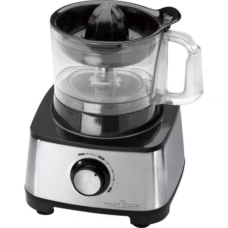 ProfiCook PC-KM 1063 keukenmachine 1200 W 1,75 L zwart, roestvrijstaal